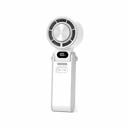 Foldable Rechargeable 3600mAh Portable Mini Handheld Fan with 100-Speed Stepless Turbo Air Cooling for Outdoor Travel